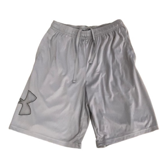 Gray loose heatgear  under Armour athletic shorts size M - Picture 1 of 6